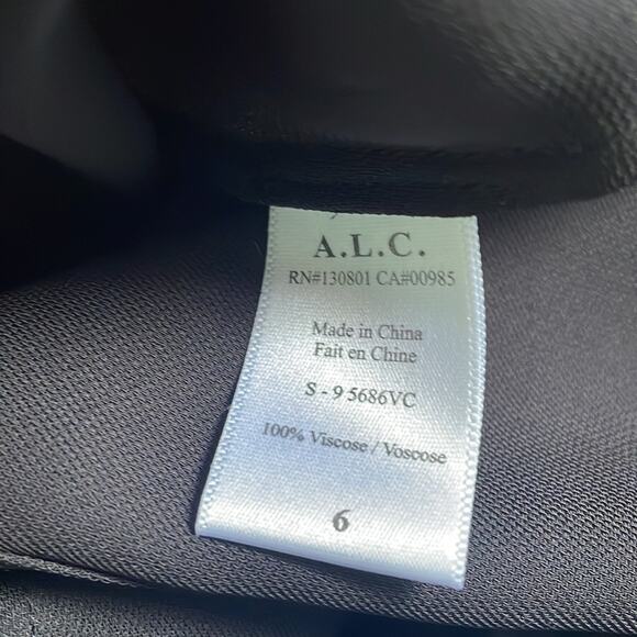 A.L.C. Black Sparkle Studs Sleeveless Tank Top Viscose ALC Date Night Glam Party - Picture 8 of 8